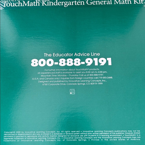 Touch Math General Math Kit-Kindergarten - Picture 7 of 9